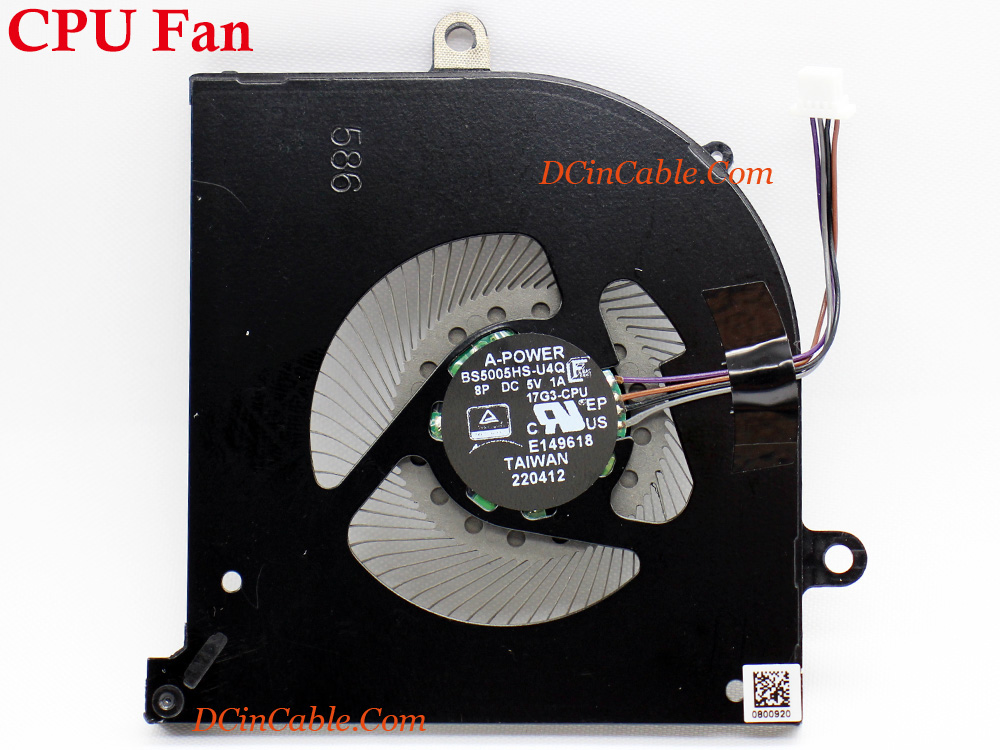 (image for) Laptop Fan for MSI WS75 10TK 10TL CPU GPU Cooling Left Right Cooler Inside System Assembly - Free Shipping